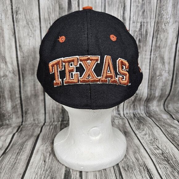 Vintage Texas Longhorns Hat Cap Size 6 7/8 Fitted Tow Top Of The World Cap Texas - Picture 2 of 9